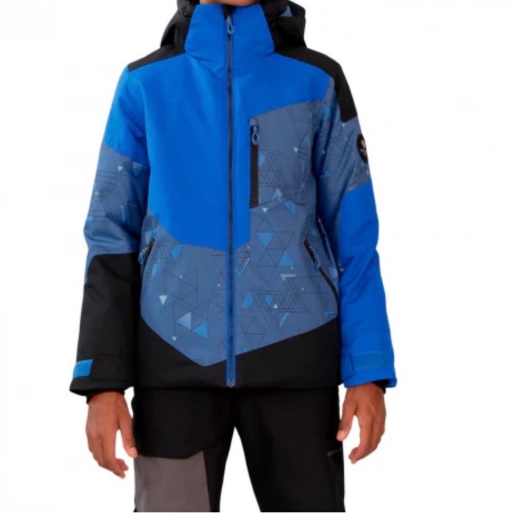 Obermeyer Boys‎ Outland Dash Two Black Blue Jacket Size Medium Teen (10-12)